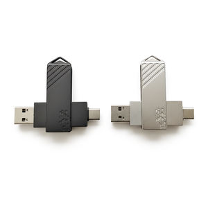 Chiavetta USB Personalizzata in Metallo Girevole Tipo C per Computer e Cellulari 2-in-1 USB 2.0 3.0 Impermeabile OTG - Product Image 3