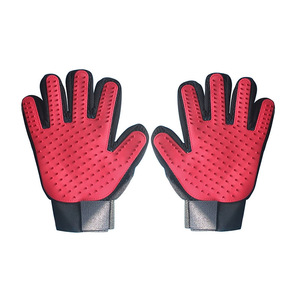 Gants de toilettage pour animaux de compagnie en matériau TPR pour l'élimination des poils de chien, le bain et les soins de massage - Product Image 1
