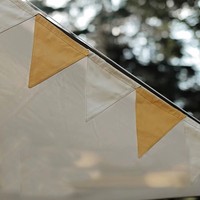 Drapeau triangulaire personnalisé pour décoration extérieure, fanion de tente de camping, drapeau de fête et de divertissement festif