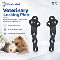 Plaques osseuses en titane Davin Med Veterinary TPLO Locking Plate 2.0/2.4/2.7/3.5mm, implants orthopédiques pour la stabilisation du genou canin
