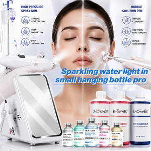 Appareil de soin du visage à jet haute pression 2 en 1 avec stylo à oxygène pour hydrater la peau et poignée pour la production de bulles nettoyantes pour le visage - Product Image 1