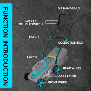 <span class=keywords><strong>Tondeuse</strong></span> à gazon électrique pliable à pousser à la main 1600W avec bac de ramassage de 45L - Product Image 6