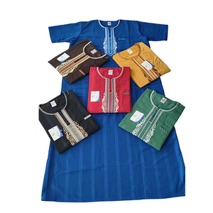CCY vente en gros personnalisé arabe Jubbah broderie hommes Thobe Al Haramain sommeil soie Thobe à manches courtes Thobe marocain - Product Image 1