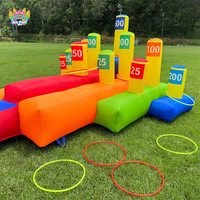 AirFunPro Anneaux géants gonflables pour les activités d'équipe - Matériel PVC écologique Jeu stimulant la coordination œil-main