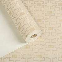 Papier peint moderne en grain de bois blanc anti-moisissure Peel Stick Contact Paper Bedroom Table Cabinets épaissi 1 an Appartement
