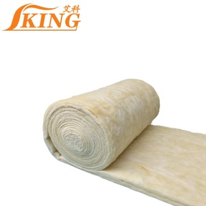 ISOKING Rouleau d'isolation en <span class=keywords><strong>laine</strong></span> <span class=keywords><strong>de</strong></span> <span class=keywords><strong>verre</strong></span> thermiquement stable 12 kg/m3, épaisseur 50 mm, pour l'isolation des murs <span class=keywords><strong>de</strong></span> grandes installations - Product Image 1