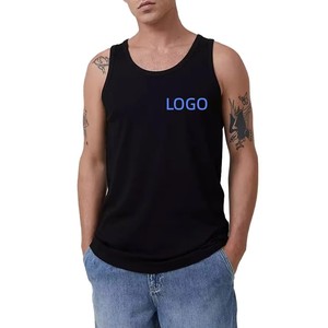 Breathable Modal Fitness Tank Top Men, Sleeveless Gym Workout <b>Running</b> Vest, Custom Logo High Quality Wholesale - Product Image 1