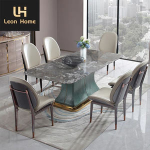 Nouveaux meubles de <span class=keywords><strong>chaise</strong></span> de salle à manger chaises de salle à manger dos <span class=keywords><strong>avec</strong></span> <span class=keywords><strong>poignée</strong></span> en Bronze doré <span class=keywords><strong>chaise</strong></span> de salle à manger en cuir moderne rembourrée de luxe - Product Image 5