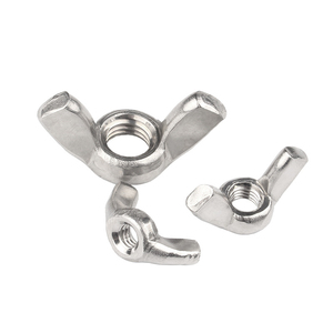 Tuerca de Orejeta Hexagonal Plateada en Zinc, Estándar DIN 315/DIN 314, Rosca Derecha, Clase 10, Uso Industrial y Minero - Product Image 3