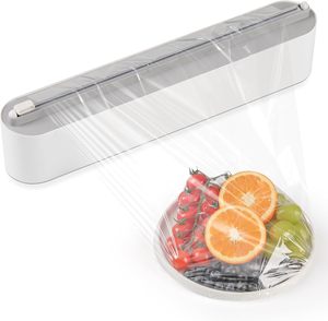 Modern Design Dual-Purpose Disposable Plastic Wrap Cutter Wall-Mounted for <b>Kitchen</b> Use Food Grade <b>Storage</b> <b>Boxes</b> Bins - Product Image 1