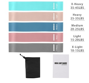 Custom Logo TPE Yoga Loop Exercise <b>Bands</b> Set with Fitness Theraband Elastic Resistance <b>Workout</b> <b>Band</b> Waterproof - Product Image 5