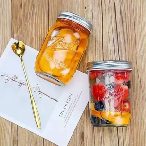 Großpackung Weithalsgläser 16oz 32oz 500ml 1000ml Umweltfreundliche Klassische Lebensmittelgeeignete Glasbehälter mit Deckeln für Honig und Marmelade - Product Image 6