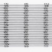 Fournisseur d'usine ISO depuis 17 ans, maille métallique architecturale en acier inoxydable SS316 pour revêtement de façade