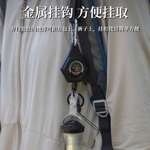 Telescopic Keychain Zinc Alloy Retractable Buckle For Hiking <b>Backpack</b> Outdoor Use 137x43mm - Product Image 3