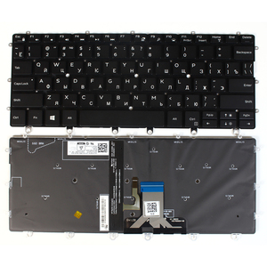 Clavier de remplacement pour ordinateur portable XPS 13 9365 2-en-1, disposition US russe, rétroéclairé avec trackpoint - Product Image 1