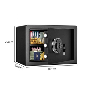 خزنة أمان من الفولاذ الصلب مثبتة على الحائط بقفل رقمي إلكتروني للاستخدام في المنزل والمكتب والفندق، هدية للأطفال - Product Image 6