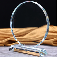 Plaque en verre octogonale classique à personnaliser, trophée en cristal K9, best-seller