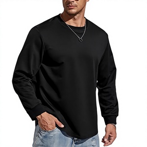 Camiseta Personalizada de Manga Larga con Cuello Redondo para Hombre, 100% Algodón, Tejido Twill, Corte Regular, Estilo Casual Elegante, Secado Rápido, Transpirable - Product Image 2