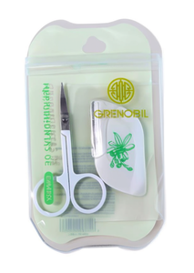 Set per la cura delle sopracciglia Grenobil, lama affilata in acciaio inossidabile, manico in plastica, forbici per destrorsi per la cura delle sopracciglia - Product Image 1