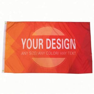 Drapeaux et Bannières Publicitaires Personnalisés en Polyester Orange, Impression Numérique, 2 Œillets, Style Volant/Suspendu, Vente en Gros Usine - Product Image 5