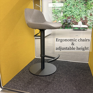 Cabine insonorisée modulaire pour bureau, espace de coworking, intimité acoustique, cabine de négociation portable silencieuse - Product Image 2