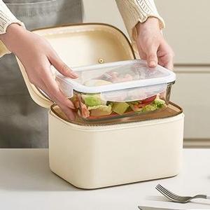 GREENSIDE <strong>Round</strong> Bucket Cosmetic Bag Handbag Jewelry Storage <strong>Box</strong> with Compartments High-end <strong>Round</strong> Bucket Toiletry Bag - Product Image 4