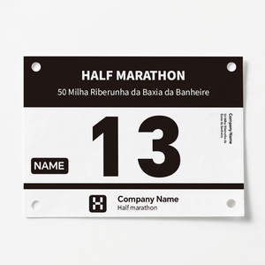 Números de Competición Personalizados, Etiquetas Rectangulares Autoadhesivas de Papel con Sección para Escribir, para Eventos de Maratón - Product Image 3