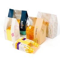 Sacs en papier kraft brun recyclé, ondulés, de luxe, écologiques, pour l'emballage alimentaire, les emballages cadeaux, le sucre, le pain, le fromage et les biscuits
