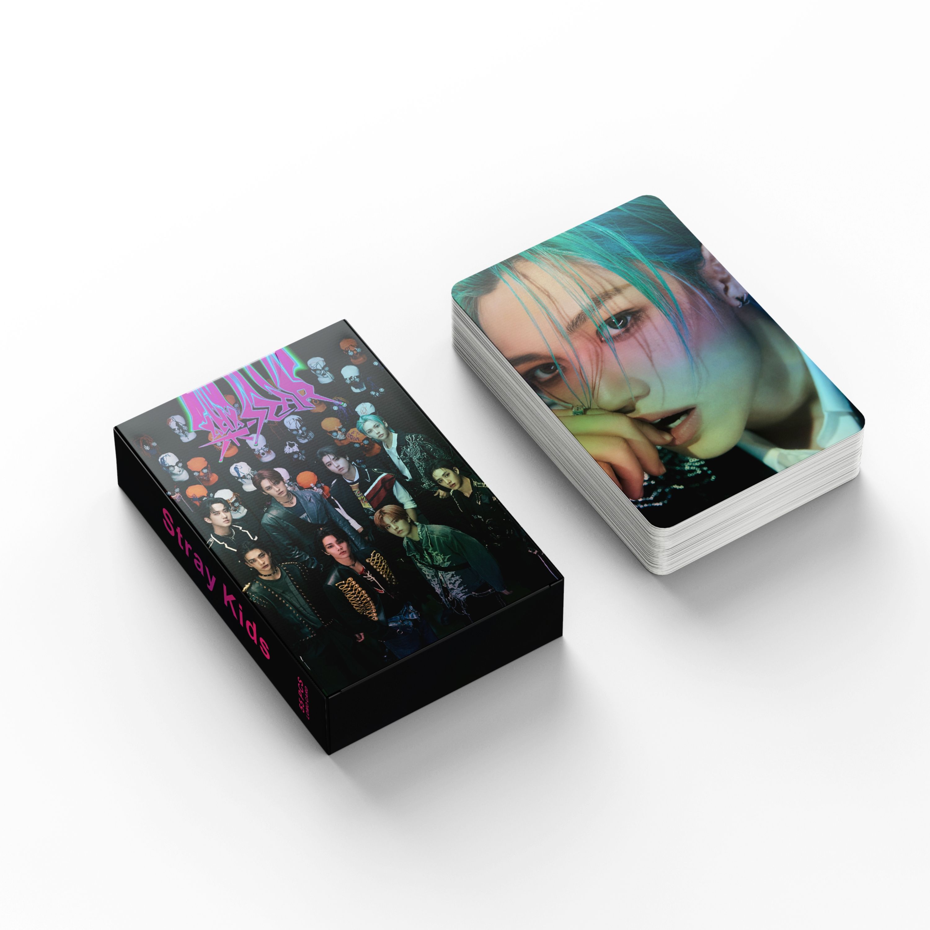 KPOP Idol Stray Kids ROCK STAR Laser Photocard - 55pcs/box