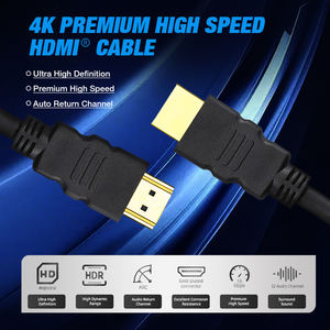 مصنع سعر جيد قسط البلاستيك نوع أسود اللون 2.0 <span class=keywords><strong>hdmi</strong></span> 4K مع إيثرنت كابل <span class=keywords><strong>HDMI</strong></span> ل 3D 2160P - Product Image 2