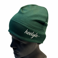 Bonnet tricoté avec doublure intérieure en soie et satin, idéal pour le sport, course à pied, avec logo brodé personnalisé, bonnet de football uni
