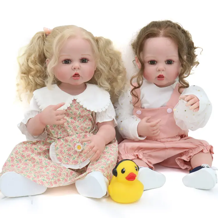 24インチ生まれ変わった人形60 cm布ボディリアルな女の子の赤ちゃん人形販売かわいいクマ人形子供の誕生日プレゼント
