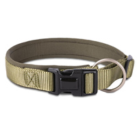 Collier pour chien personnalisé à étiquette privée, en nylon réfléchissant résistant, rembourré en néoprène souple, avec boucle à dégagement rapide pour chiens