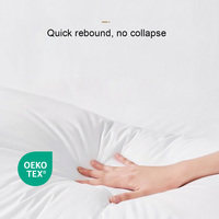 Oreillers de lit ultra-moelleux durables spéciaux pour hôtels Couverture en tissu de remplissage en fibre ultra-fine Bon prix d'usine