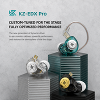 Écouteurs intra-auriculaires KZ EDX PRO à coque transparente, casque de sport musical, connecteur 3,5 mm, un seul transducteur, audio HiFi
