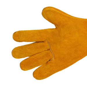 Luvas De Segurança De Trabalho Industrial Rosa Vermelho Couro De Couro Completo Anti-Slip Tig Luvas De Soldagem Para Proteção De Mão Export Grade - Product Image 4