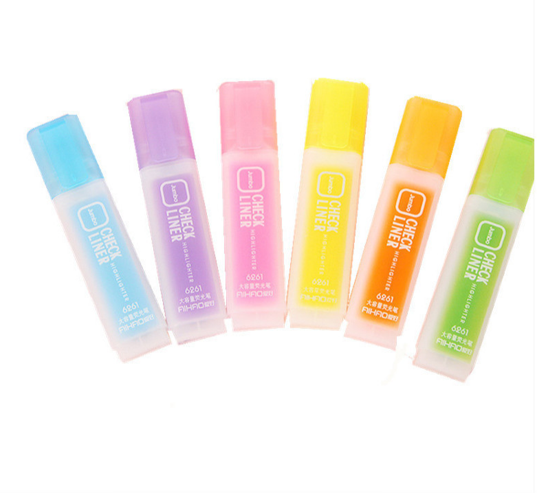 Оптовая продажа, 6 цветов, набор маркеров для текстовых ключей, набор для граффити для студентов