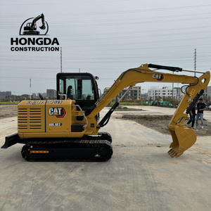 Caterpillar d'occasion pour CAT 305.5E2 Mini pelle sur chenilles Nouveau modèle État d'origine Moteur de 5 tonnes Poids en état de marche Moteur inclus - Product Image 1