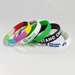 สายรัดข้อมือซิลิโคนคุณภาพสูงแบบกำหนดเอง สร้างสรรค์สายรัดข้อมือยางของคุณเองพร้อมข้อความหรือโลโก้สำหรับงานอีเว้นท์ - Product Image 6