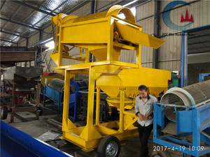 金採掘機移動式金ダイヤモンド宝石鉱山洗浄プラント小型沖積金採掘機 - Product Image 3