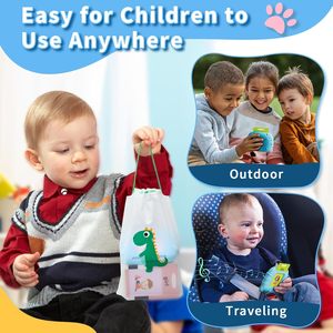Cartes flash parlantes en peluche Aullsaty pour les garçons et les filles de 1 à 6 ans, jouets sensoriels pour l'autisme, apprentissage éducatif Montessori, parole - Product Image 6