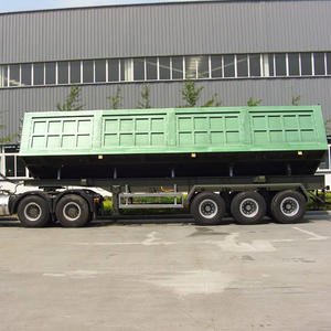 Haute résistance en acier 3 essieux côté dumping semi-<span class=keywords><strong>remorque</strong></span> grande capacité de charge transporteur camion remorques automatique nouveau à vendre - Product Image 3