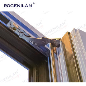 Rogenilan Fenêtre à battant à charnière personnalisée résistante aux ouragans Fenêtres inclinables et tournantes en verre et aluminium avec écran - Product Image 5
