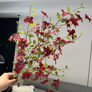 Vente en gros de <span class=keywords><strong>fleurs</strong></span> artificielles en soie à longues branches colorées fausses <span class=keywords><strong>fleurs</strong></span> sauvages pour la décoration de mariage - Product Image 5