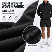 Ensemble de survêtements coupe-vent pour hommes en tissu double couche de haute qualité, avec cordon de serrage réfléchissant, imperméable et coupe-vent