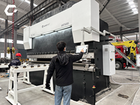 Presse plieuse électrohydraulique de 600 tonnes et 6000 mm avec commande CNC Delem DA53TX pour le pliage de tôles lourdes