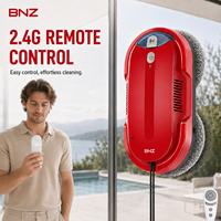 Machine de nettoyage de vitres BNZ à moteur sans balais pour immeubles et bureaux en hauteur, prise UE/US, en stock, nettoyeur de vitres intelligent pour la maison