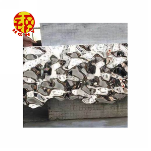 Khách sạn sóng biển kết cấu trần giả 60*60 gạch thép không gỉ 3D trần <span class=keywords><strong>Panel</strong></span> tường - Product Image 6