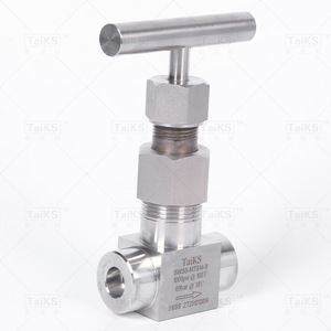 Vanne à opercule manuelle en acier inoxydable haute température, type à compression par soufflet, pour fluides aqueux - Product Image 2