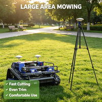Tondeuse robotique tout-terrain à chenilles télécommandée pour l'extérieur